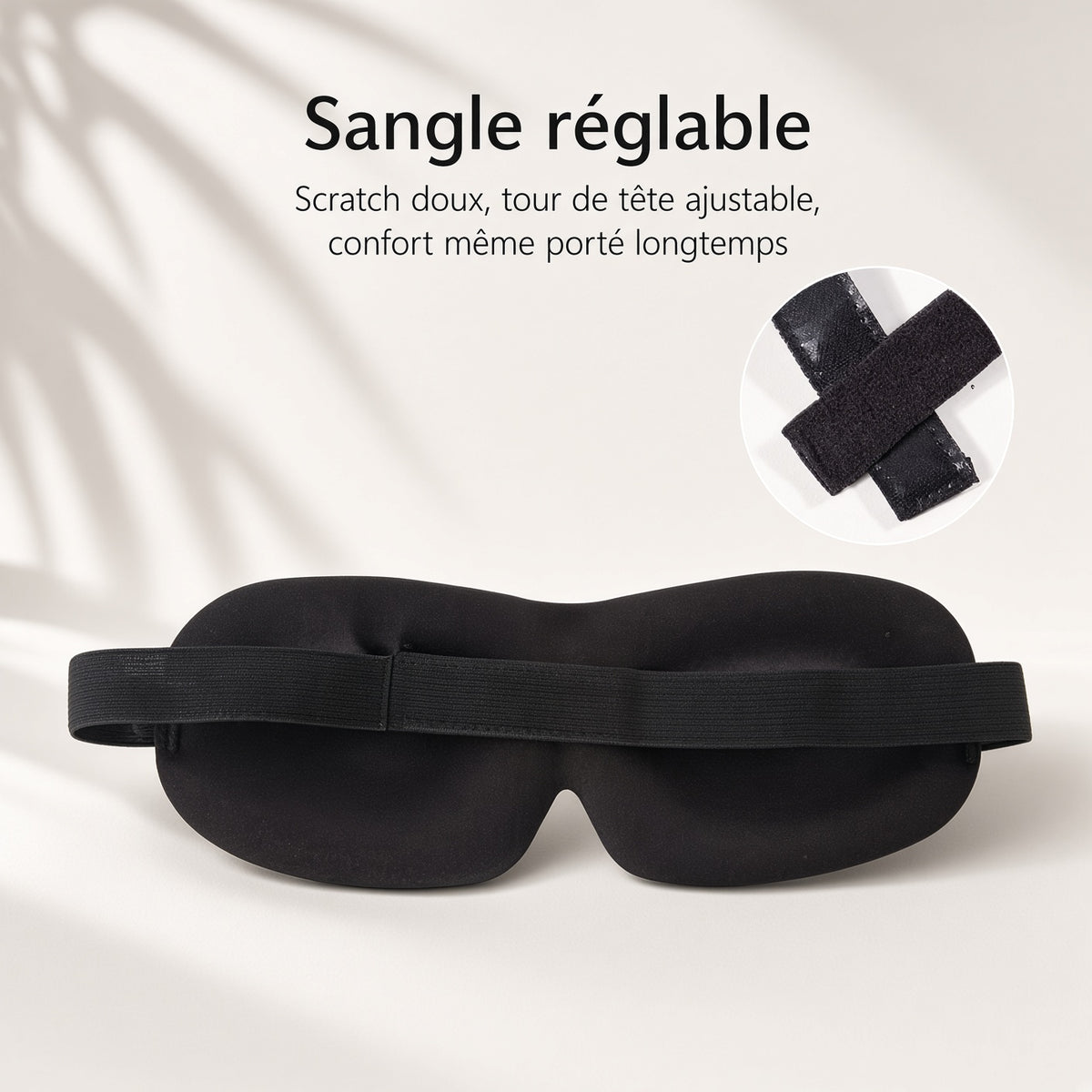 Masque de sommeil 3D Alignia – Occultant, sans pression sur les yeux