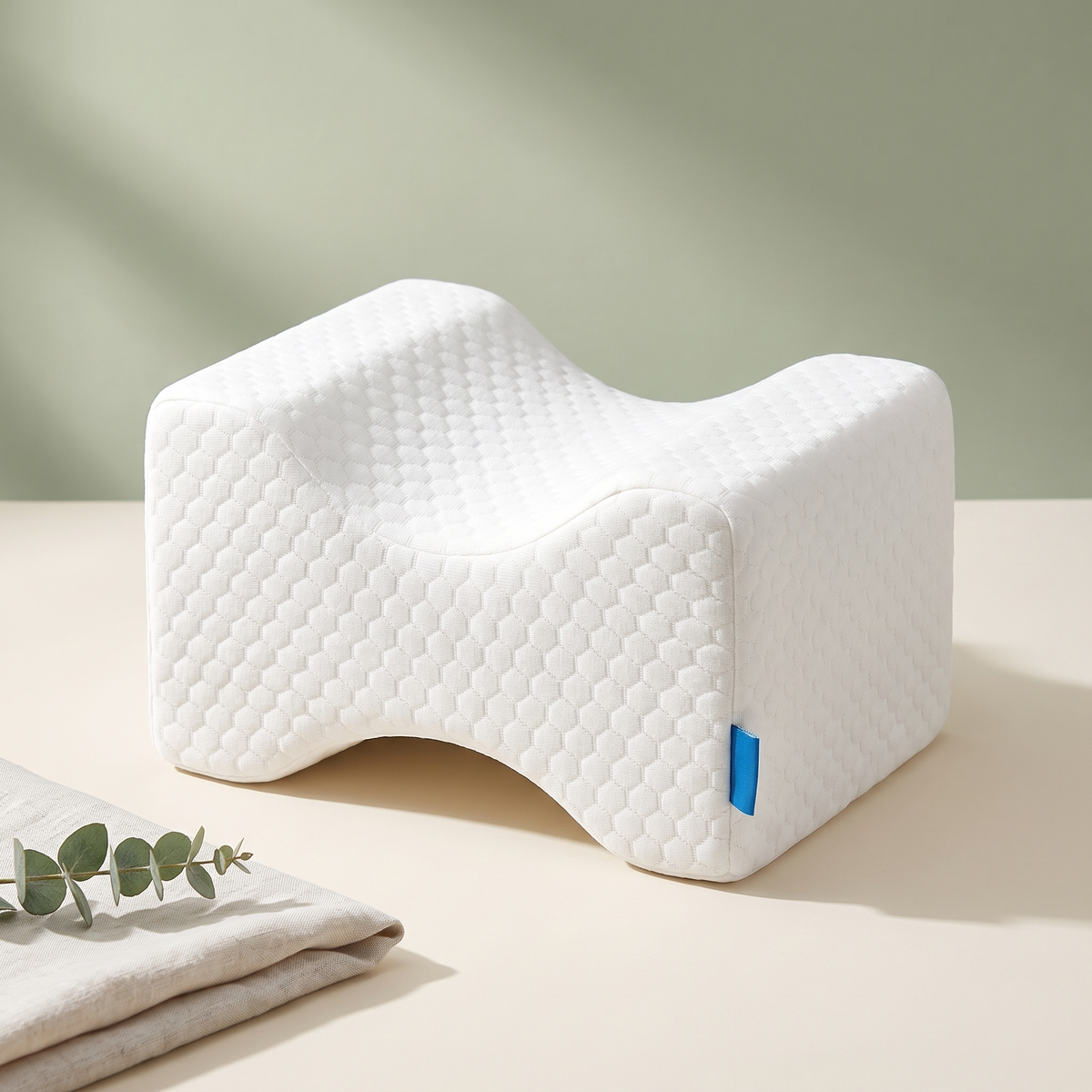 Coussin Genoux Alignia – Mousse à mémoire de forme avec sangle